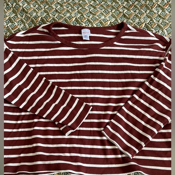 Hanna Anderson Women’s Striped Brown and White Loungewear Set - Picture 5 of 11